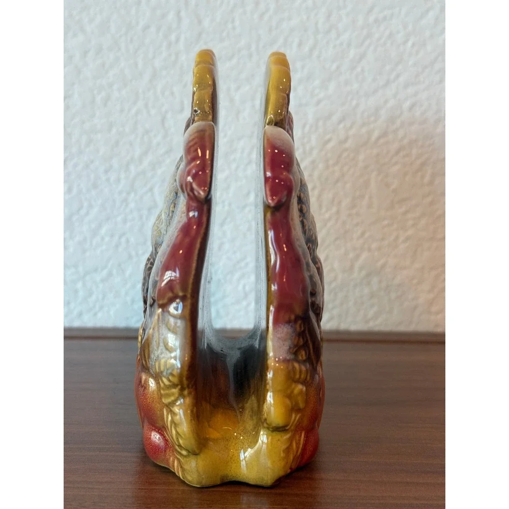 Vintage RARE‎ Ceramic Better Homes and Gardens Turkey Napkin Holder 5